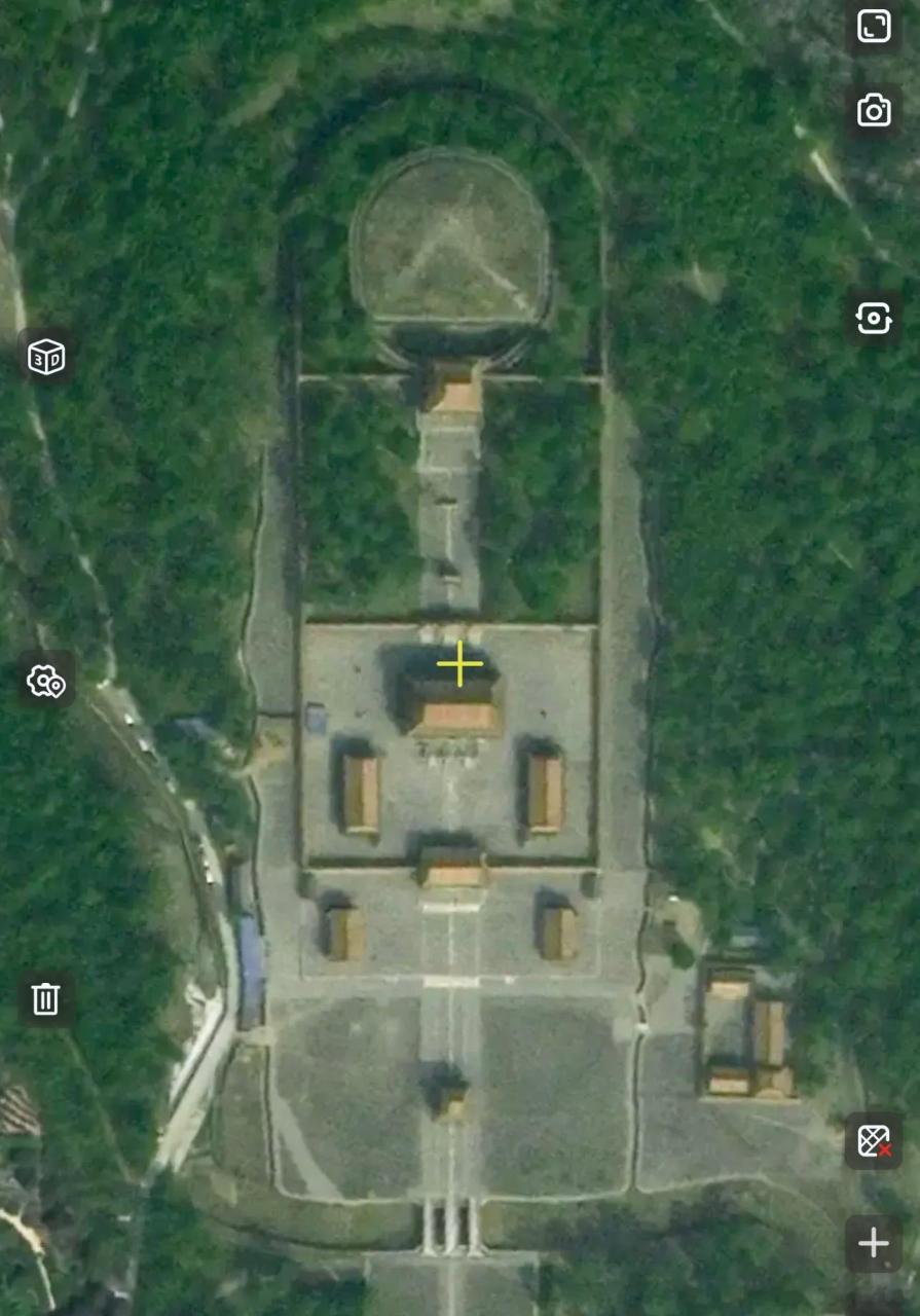 清西陵卫星图 雍正泰陵 嘉庆昌陵 道光慕陵 光绪崇陵泰东陵 慕东陵 昌