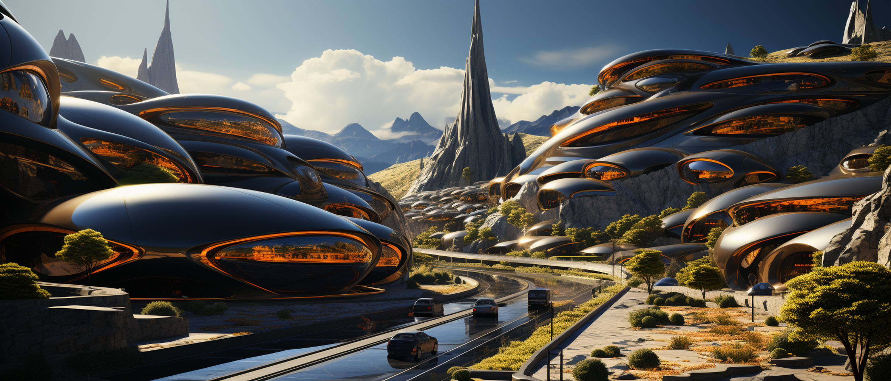 钢铁都市,科幻世界里的城市!#ai绘画