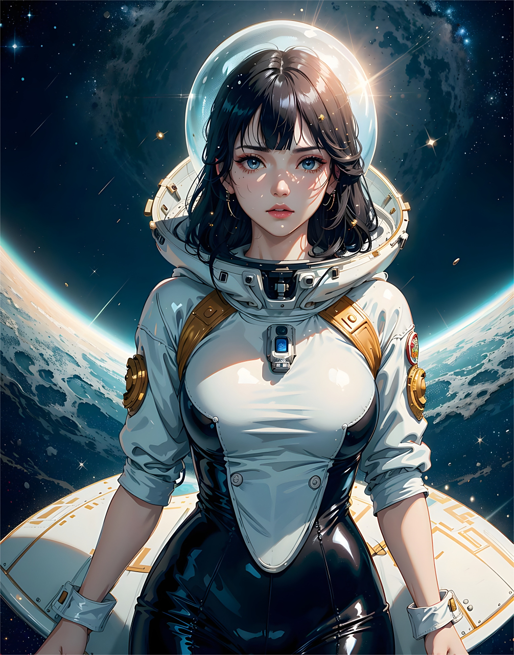 宇航服超精致小姐姐.