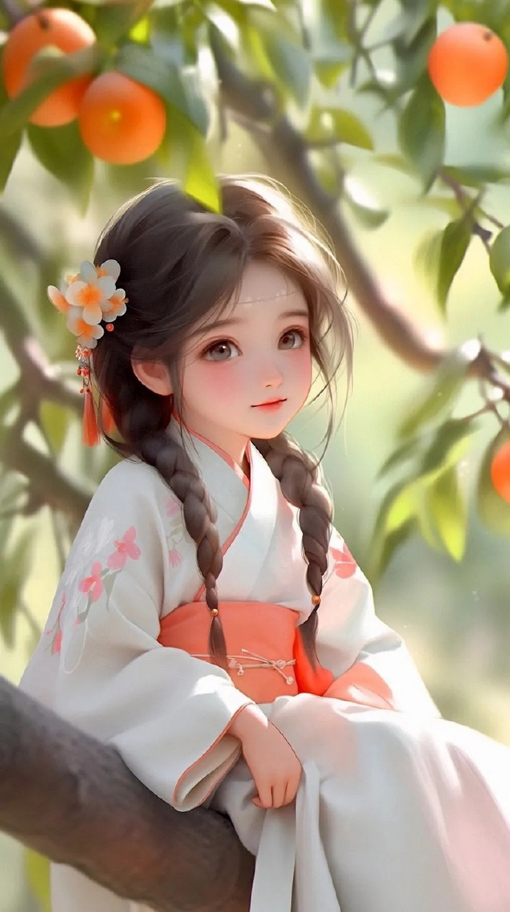 温柔可爱呆萌系女孩壁纸 676767#乐享周末分享吧