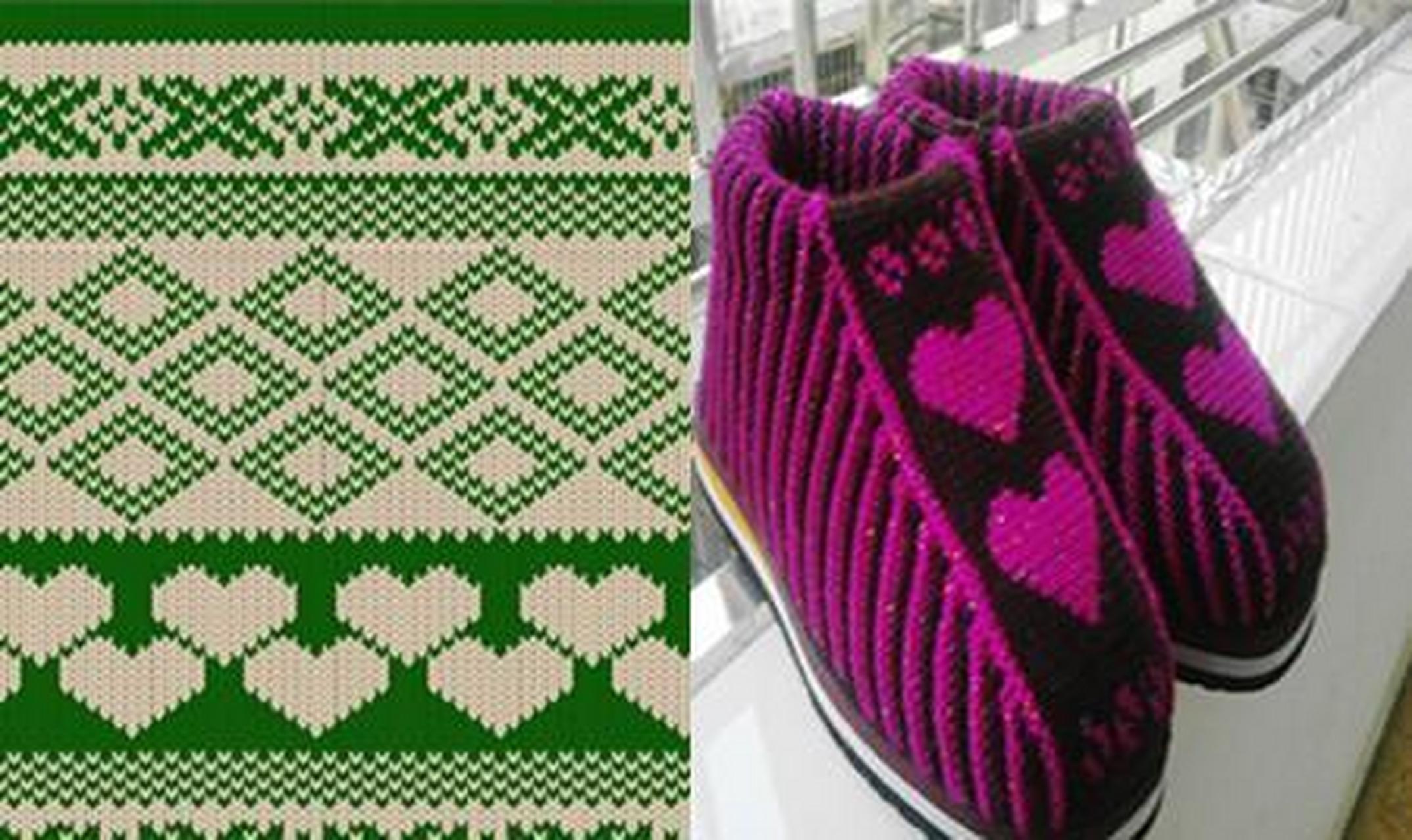 织毛线棉鞋花样图纸   让你在冬季更抗冻