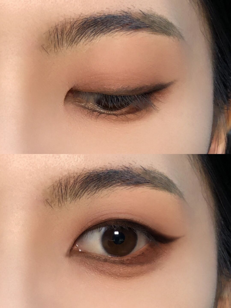 单眼皮有眼尾沟快试试这样画倒置眼妆呀 一整个爱住咱就是说 简单给