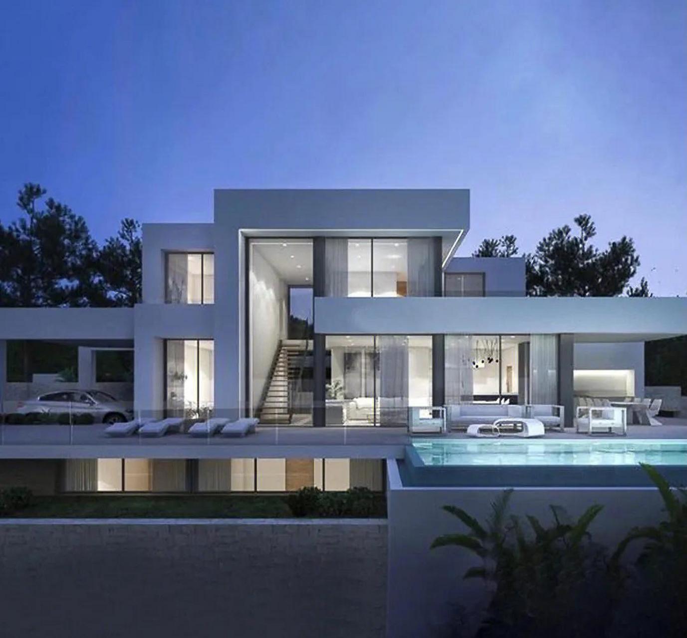 现代风大平层不适合农村 [照相机]  95后回农村盖了第一栋现代风别墅