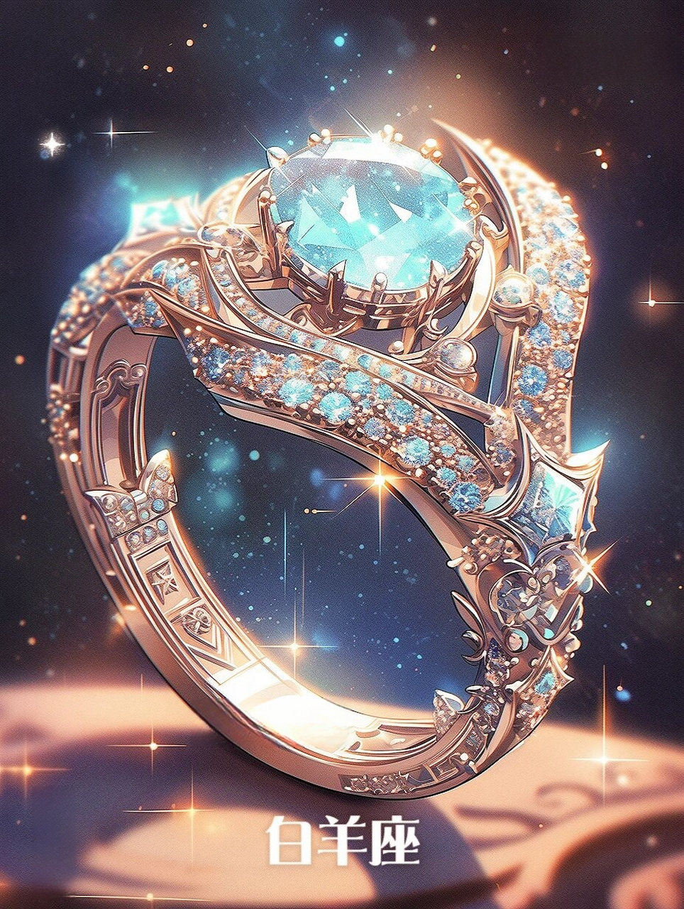 十二星座的神秘魅力,融入婚礼钻戒的璀璨之中,让爱在宇宙间流转,恒久