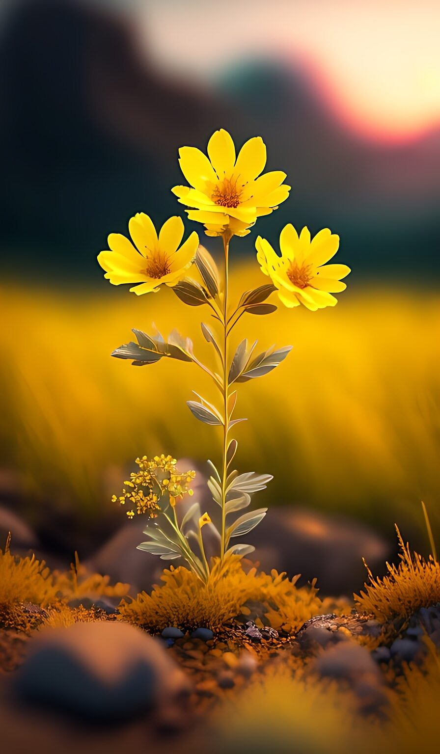 草地上的野花,虽然不如花园里的花朵那样华丽,但它们却有着自己独特的