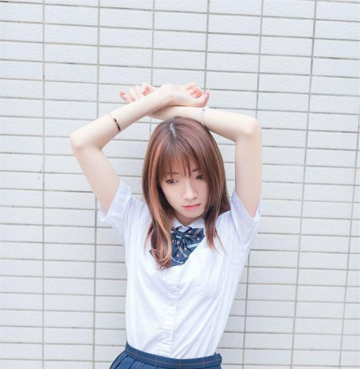 美女摄影:清纯可爱的日系校花,百褶短裙极致诱惑!