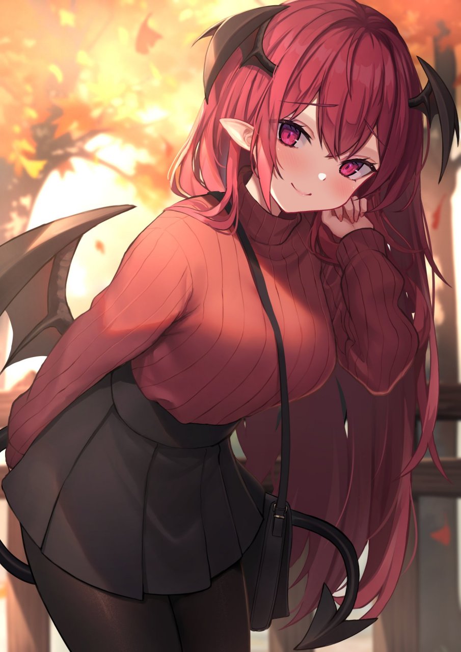 秋天与针织小恶魔的约会 画师:ヲヲグニ