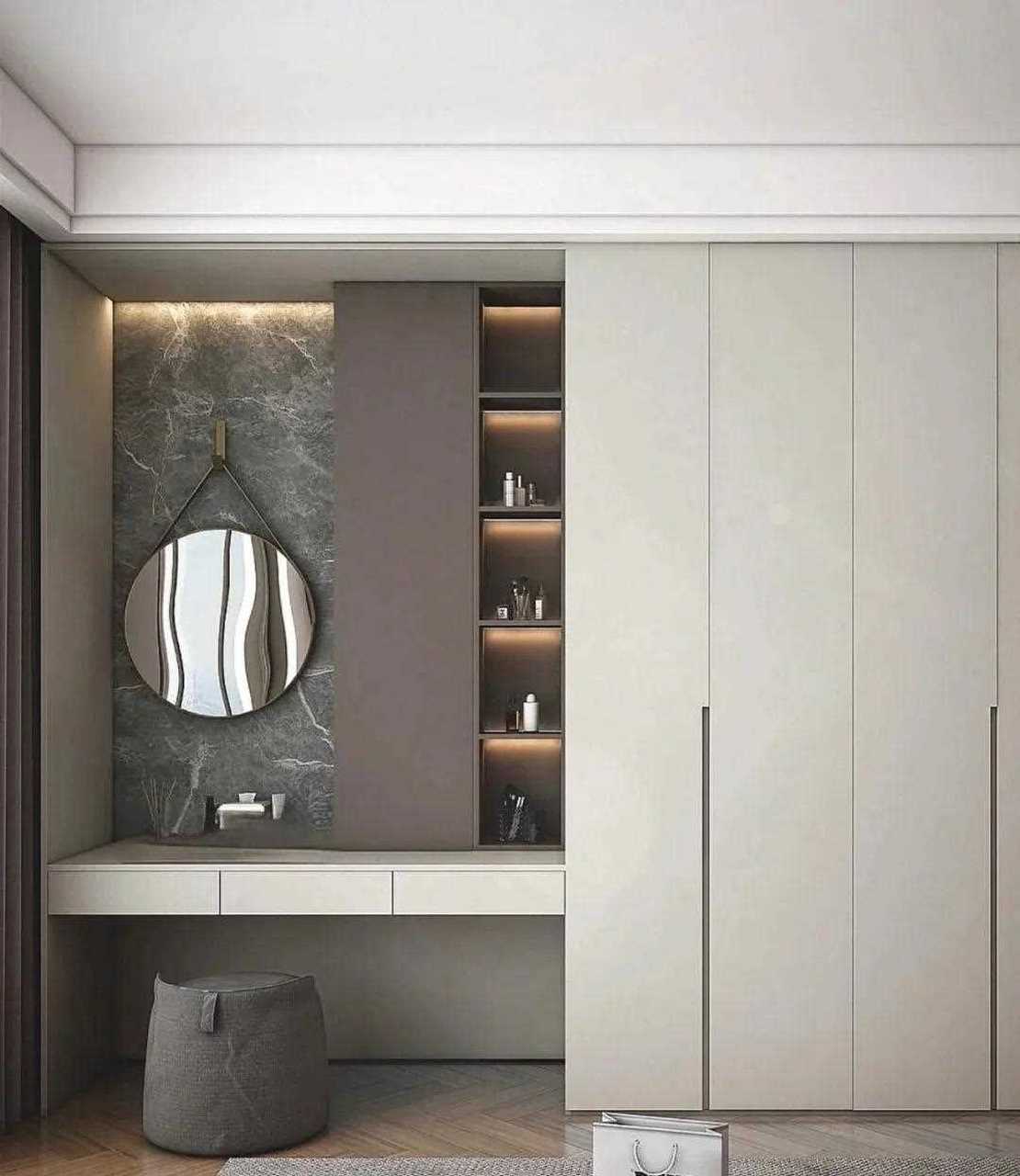 东莞全屋定制 ,衣柜 梳妆台一体柜显高级[睡觉] 梳妆台 #全屋定制