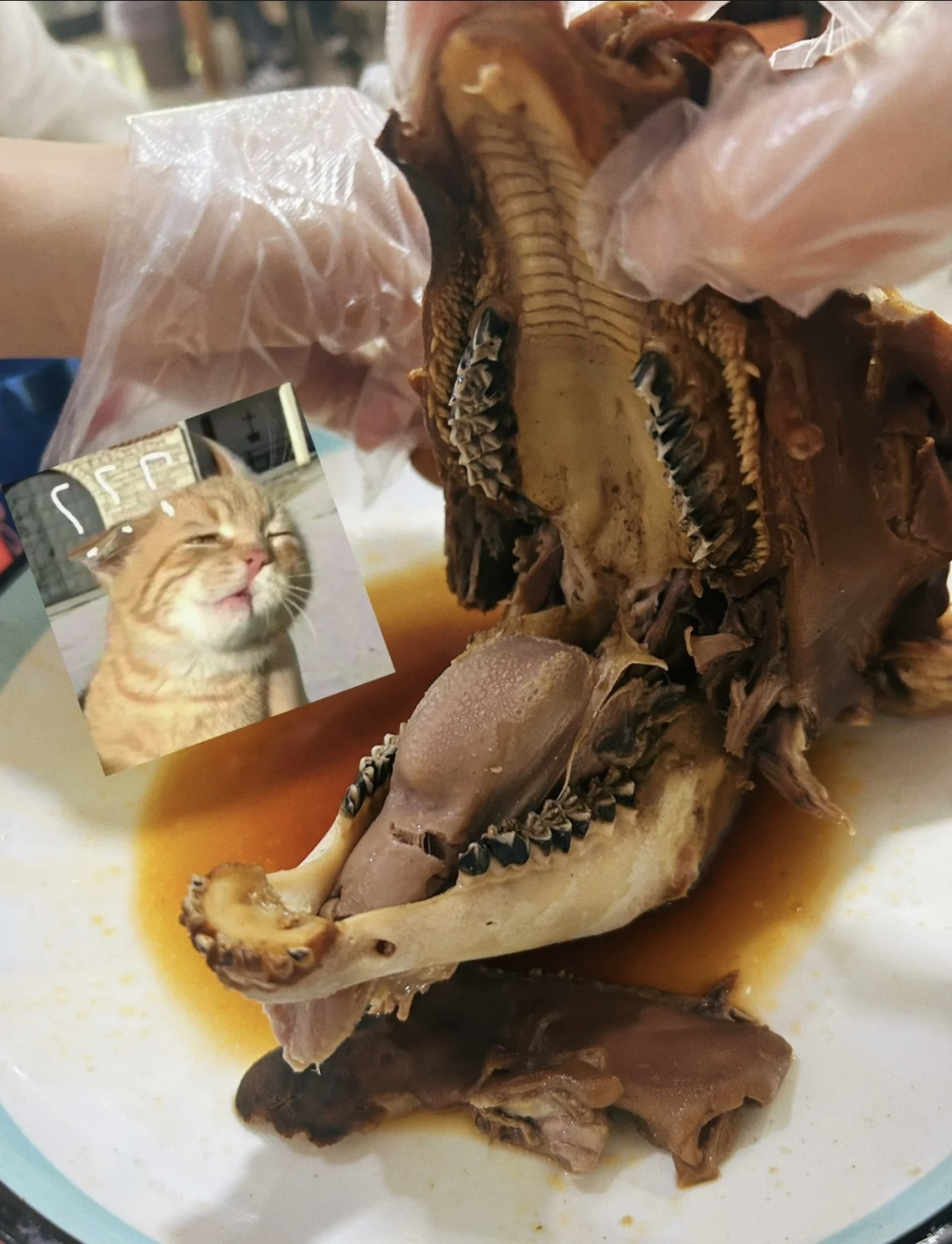 网友:吃羊头吃到一只不刷牙的羊,顿时羊肉不香了!