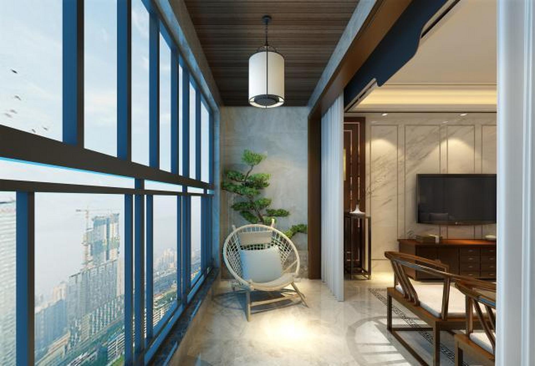 新中式来袭,看到阳台后直接就爱了