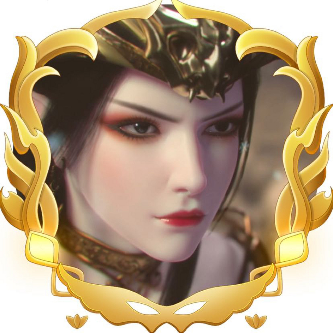 斗破苍穹美杜莎# 这样的美杜莎头像,美到炸裂!