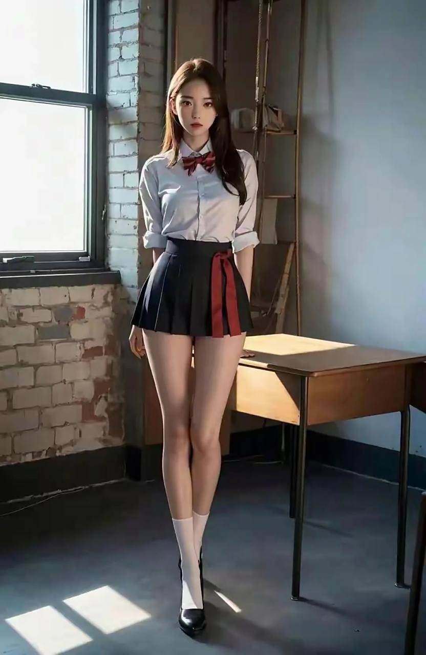 ai绘画|67拥有逆天大长腿的学妹#性感大长腿# #大长腿美女# #大长腿