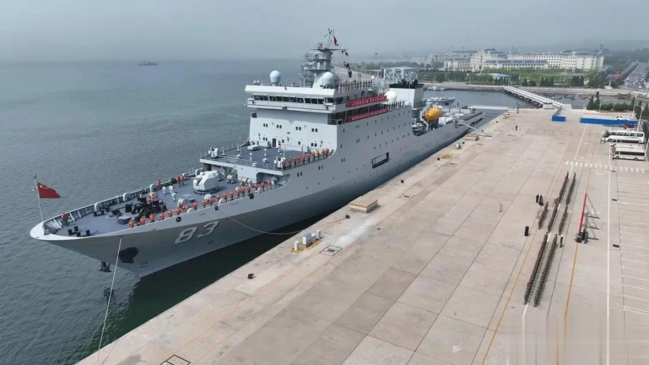 中国海军##中国海军# 海军大连舰艇学院某训练舰支队戚继光舰搭载476