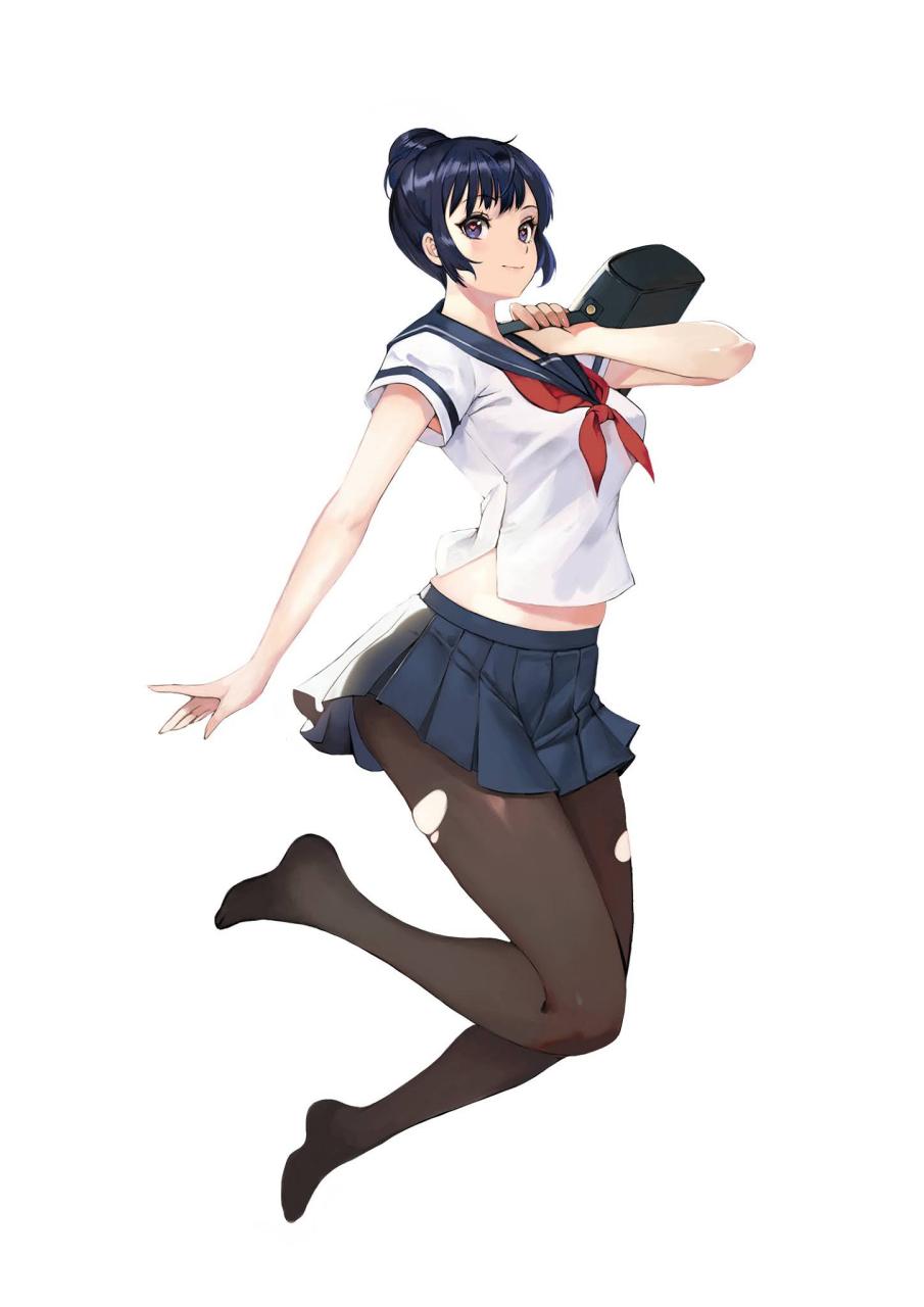 画师 mallang 二次元美女