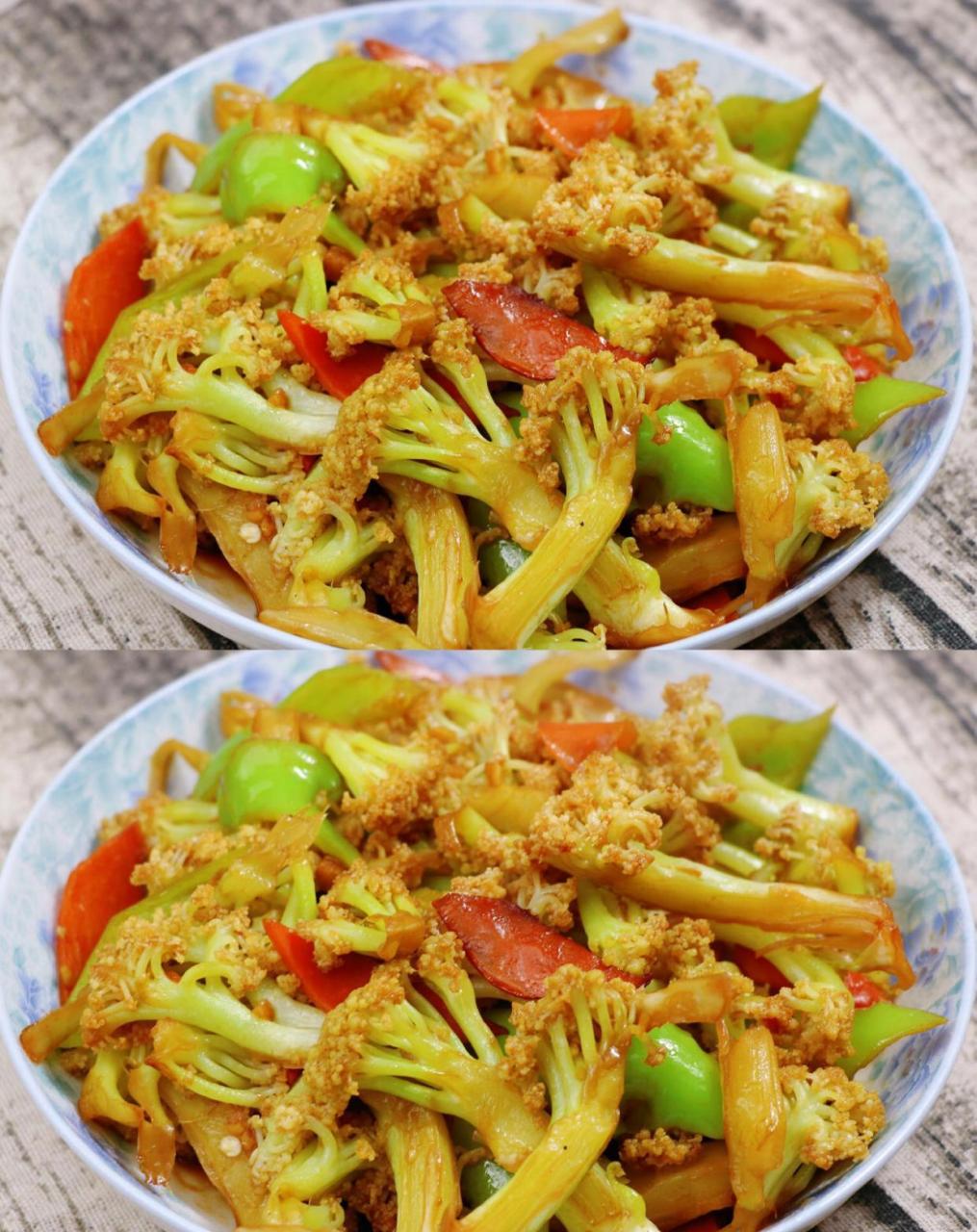 简单好吃超下饭的素炒菜花,低脂营养 简单好吃的去炒菜花,宝宝超爱吃!