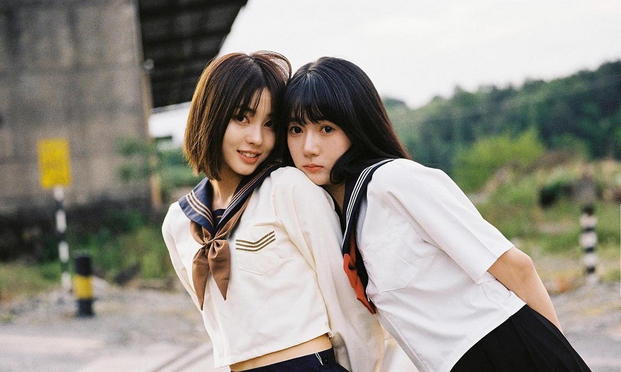 清新甜美的日系jk风格少女摄影写真