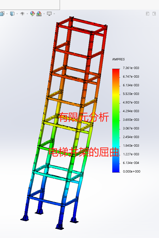 电梯井钢架的结构优化,强度没有问题,稳定性却是朋友关心的痛点.