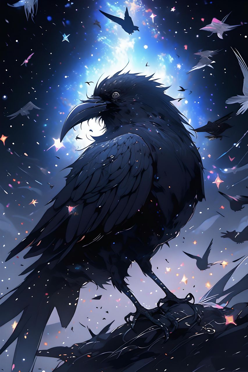 a绘51鸟,#帅##图片##动漫头像和壁纸##二次元##乌鸦