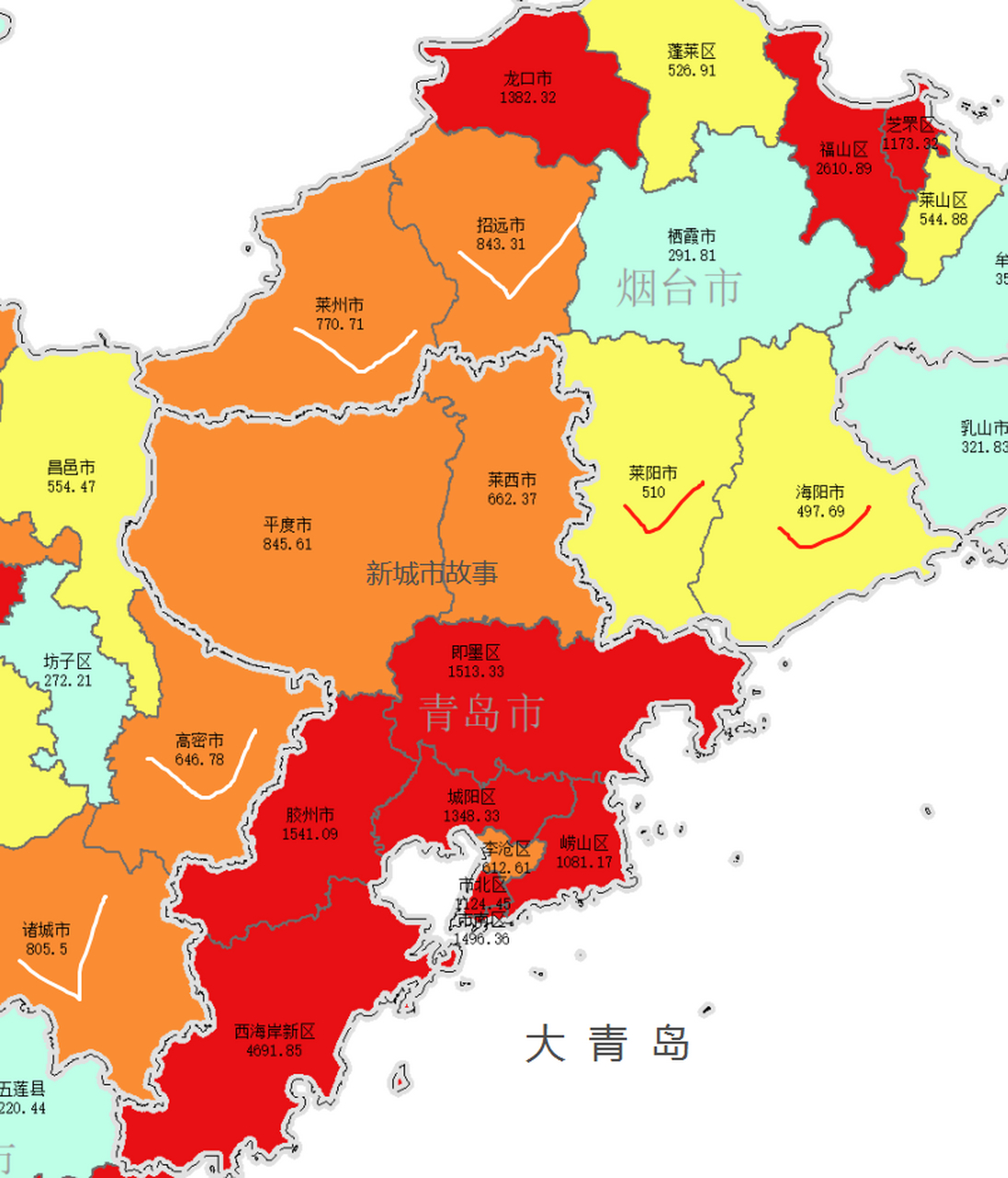 真想支持青岛,那就把莱州,招远,龙口给青岛,那边把潍坊高密,诸城给