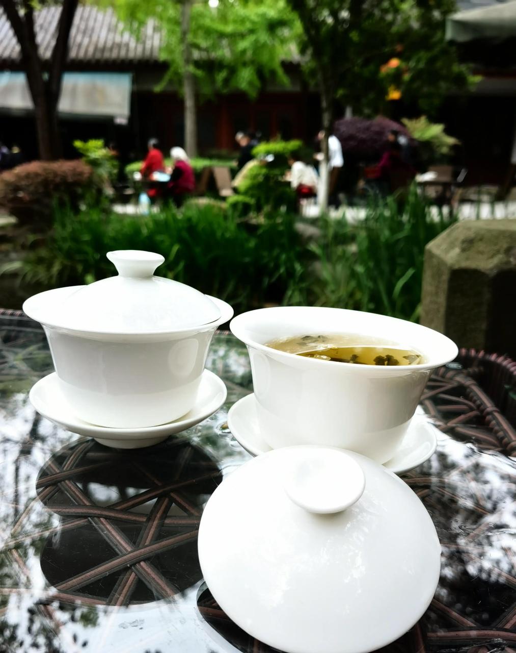 成都望江公园的坝坝茶加盒饭一盘一共20元,上午逛公园,中午吃盒饭