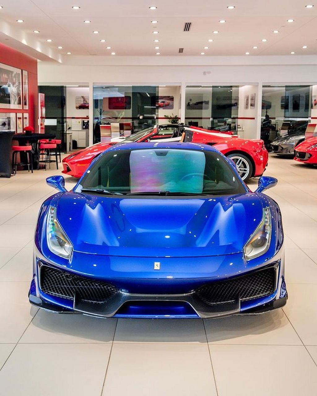 2019 ferrari 488 pistablu elettrico 3891公里 法拉利488  car时尚 