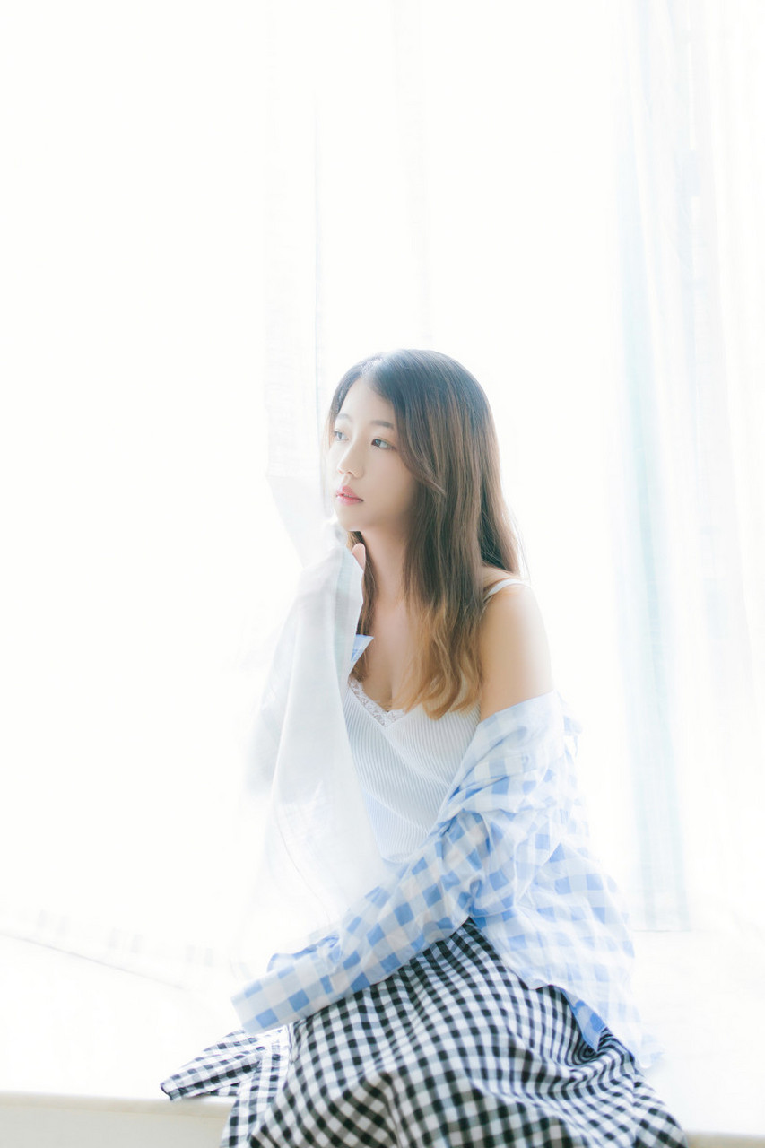 阳光少女,日系风格清新甜美摄影写真.