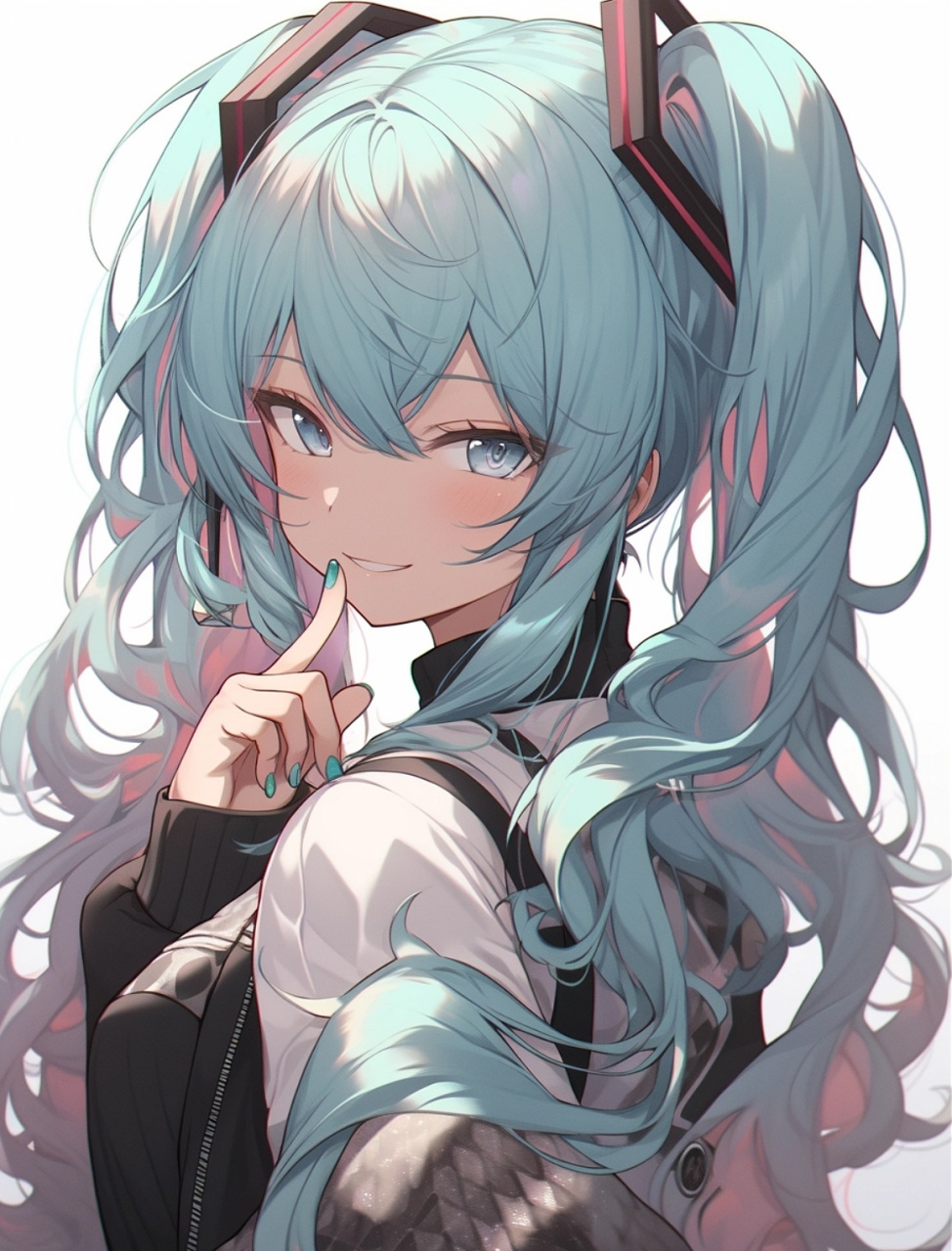 ai绘画# 萝莉风初音未来
