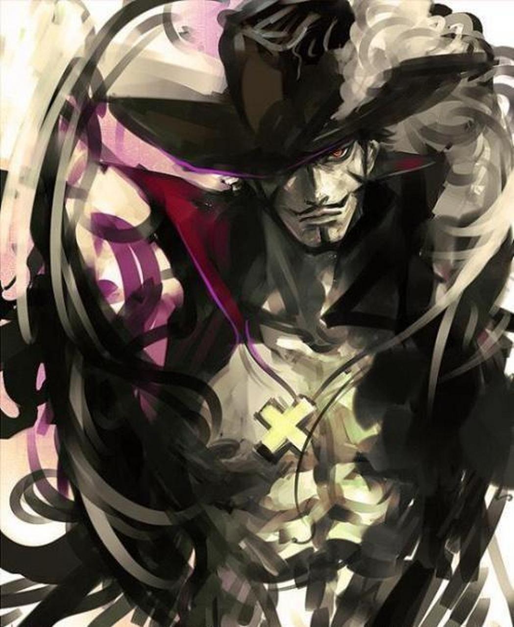 gif创作人# #海贼王# 四皇红发香克斯和七武海鹰眼米霍克也是一对