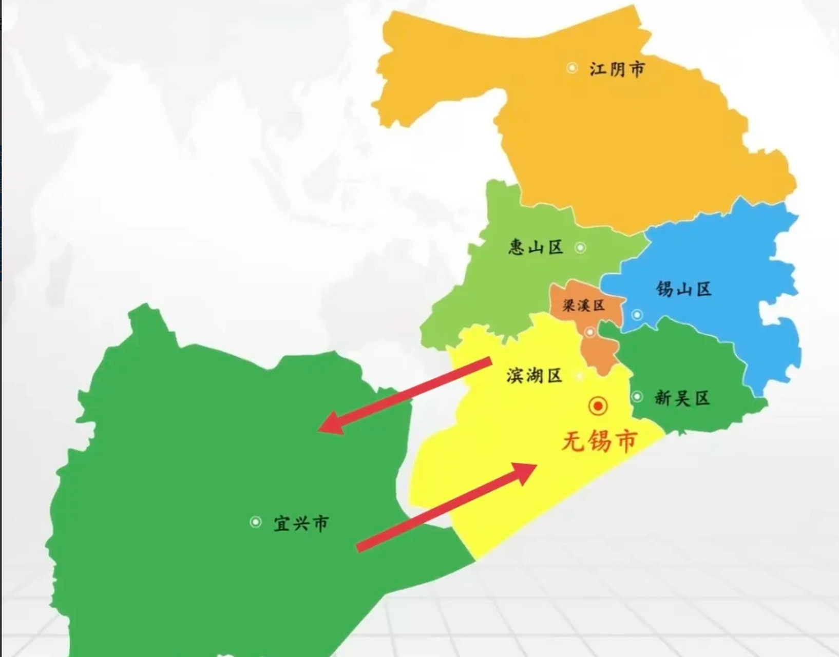 有一点很奇怪,既然常州能让金坛改区,为什么无锡不能让宜兴改区呢?