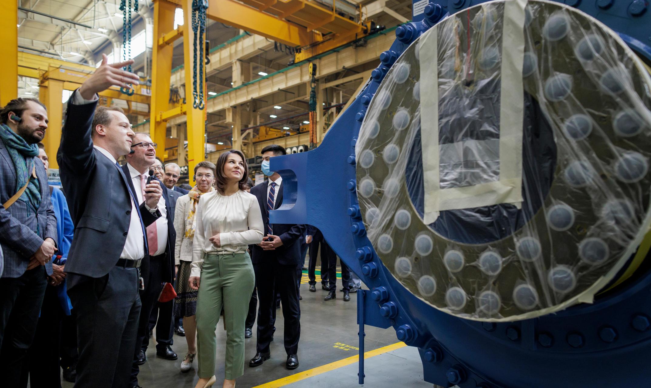 德国17171717外长贝尔伯克访华首日来到了天津