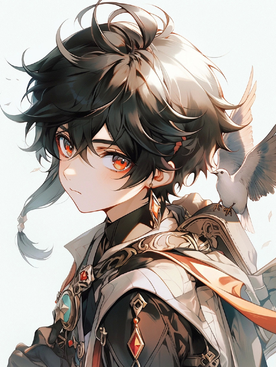 原神 岩王帝君:摩拉克斯 #插画