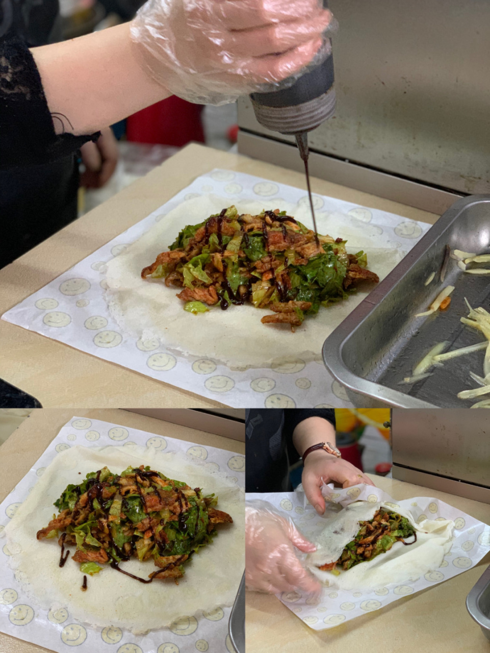 南昌八一桥底下的"烤肉卷"使我混入学生党排[戴口罩] 经验得出结论