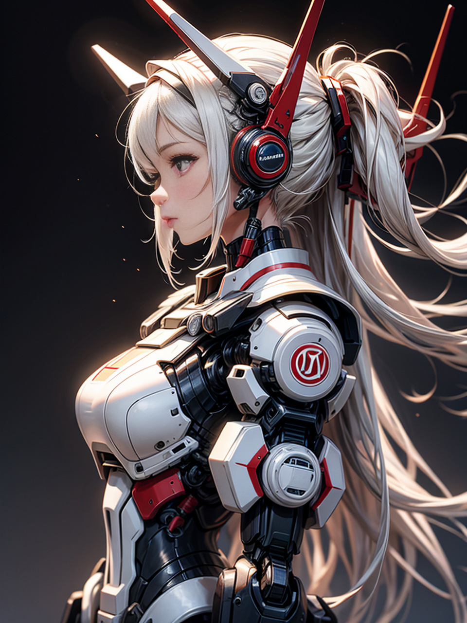 机甲美少女#二次元机甲少女美图分享# #机甲少女# #ai绘画二次元