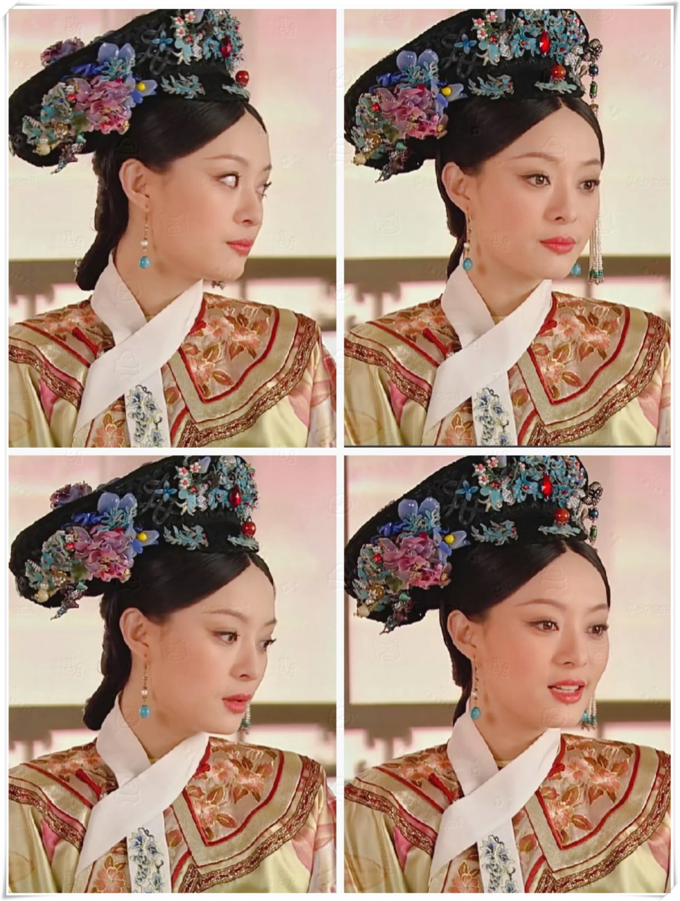 公认嬛嬛的熹妃妆,也就是歪钿子头妆造很美