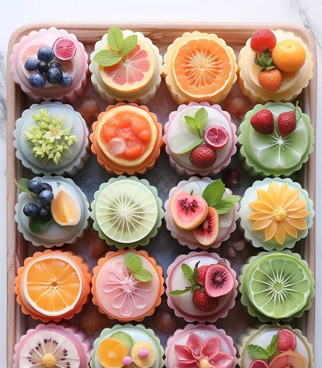 设计精美的中式糕点.