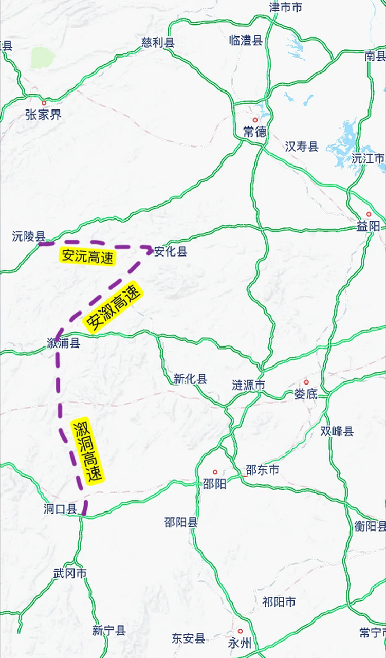 湖南最应该修的两条高速公路,一条是安化经溆浦至洞口高速,一条则是
