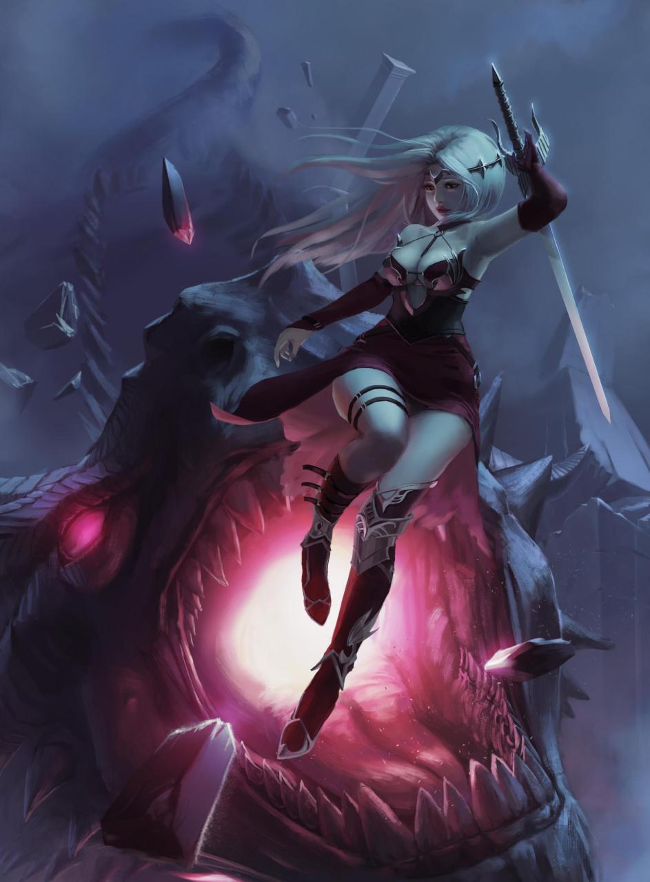 gif创作人# 艺术家 allenartwork 原画角色美女图集插画作品欣赏