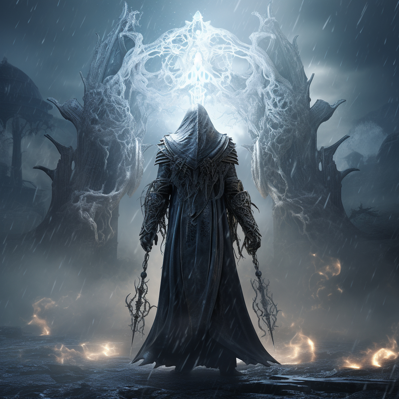 我是地狱使者,专门在人间挑选恶人和坏人带回地狱.#ai绘画