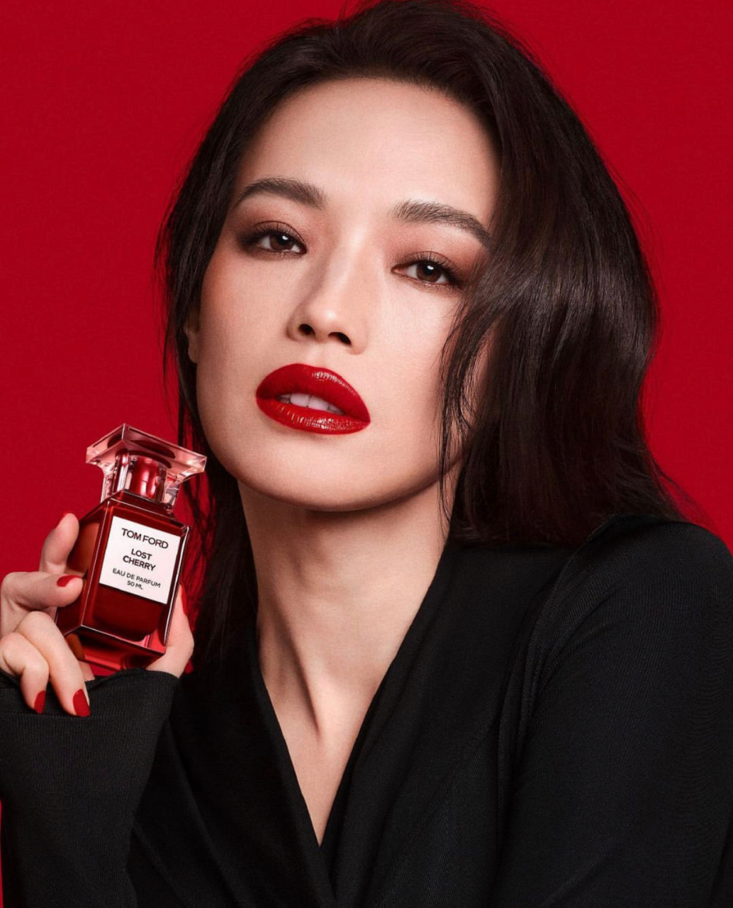 舒淇 x tom ford beauty 宣传大片,舒淇和烈焰红唇是绝配,好美!内娱找