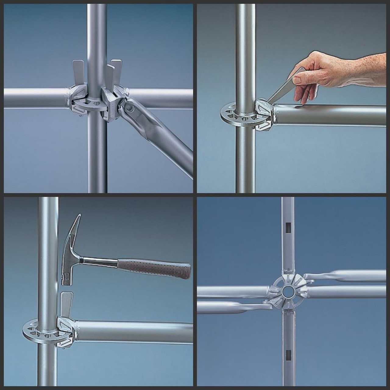 承插型盘扣式脚手架是德国80年代的产物,在国外使用三十几年,经过了