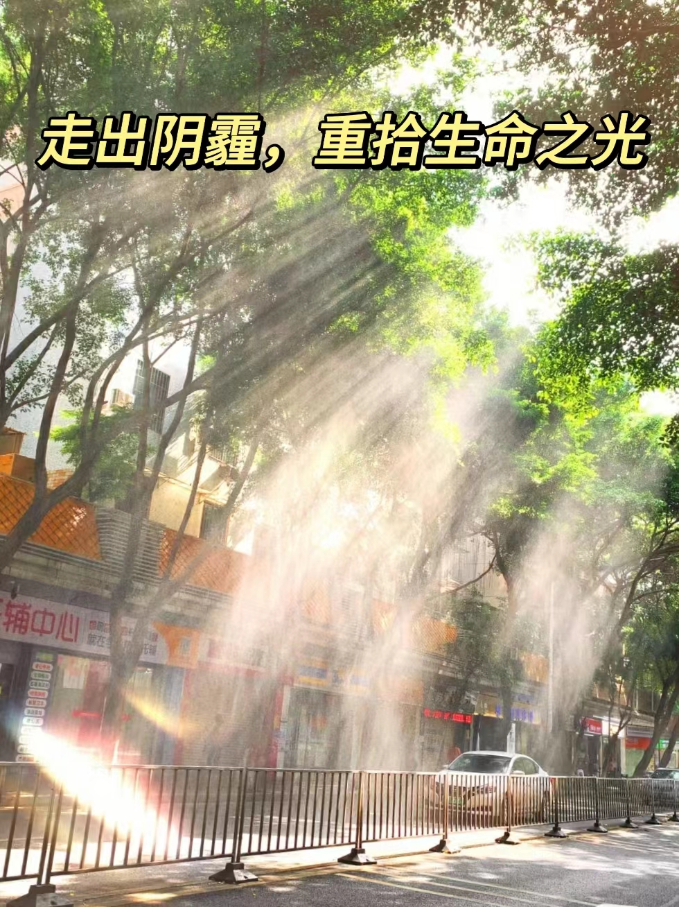 "走出阴霾,重拾生活之光" "大家好,我要讲述的是一段真实的故事,关于