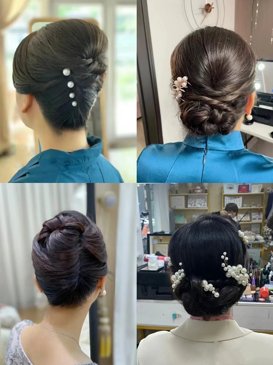 妈妈婚礼盘发 婚礼当天新娘宝宝造型都是美美的