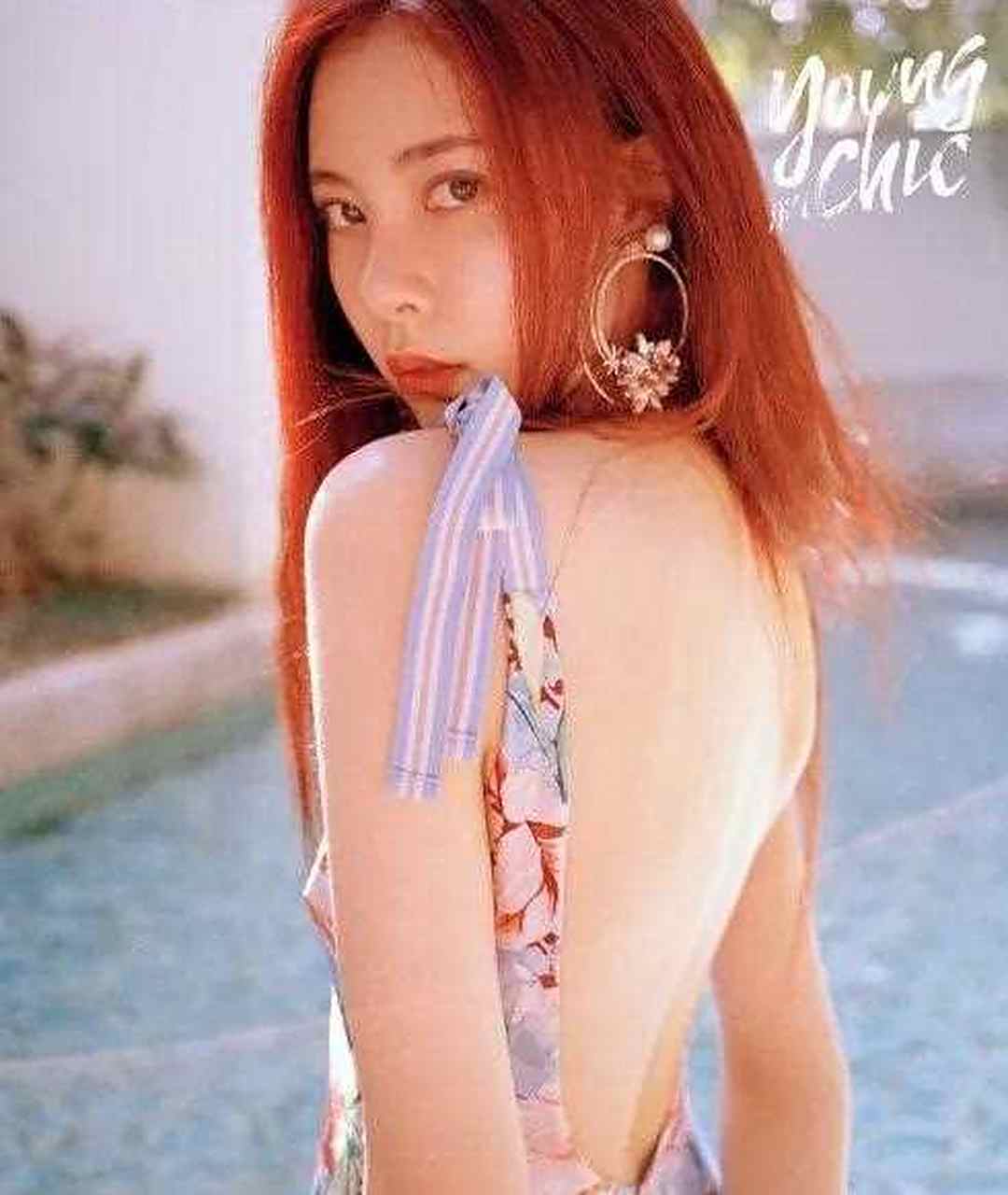 宋妍霏的泳装好身材,绝版写真发送,这白白大长腿