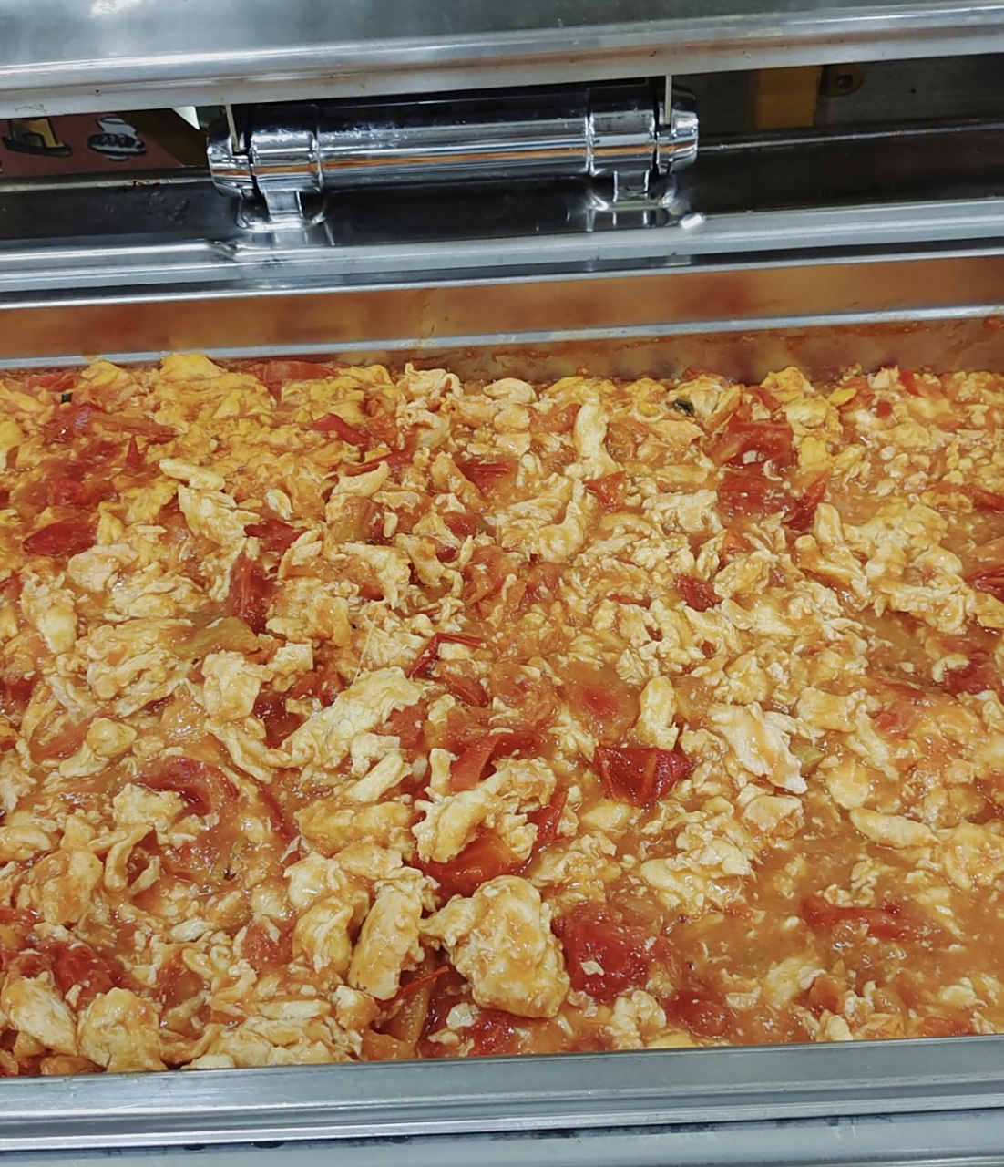 据说大学的番茄炒蛋都长这样,可比高中食堂强多了