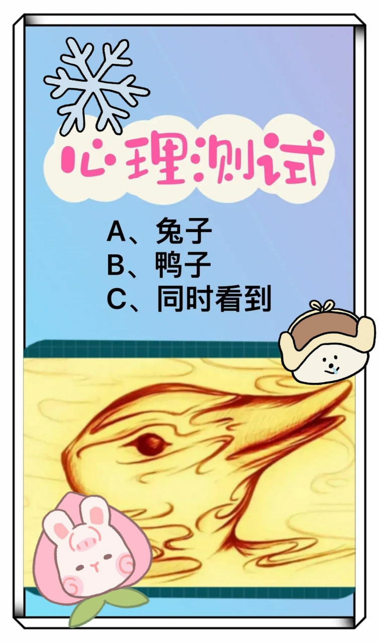 你们看到的是兔子还是鸭子?或者两者同时?