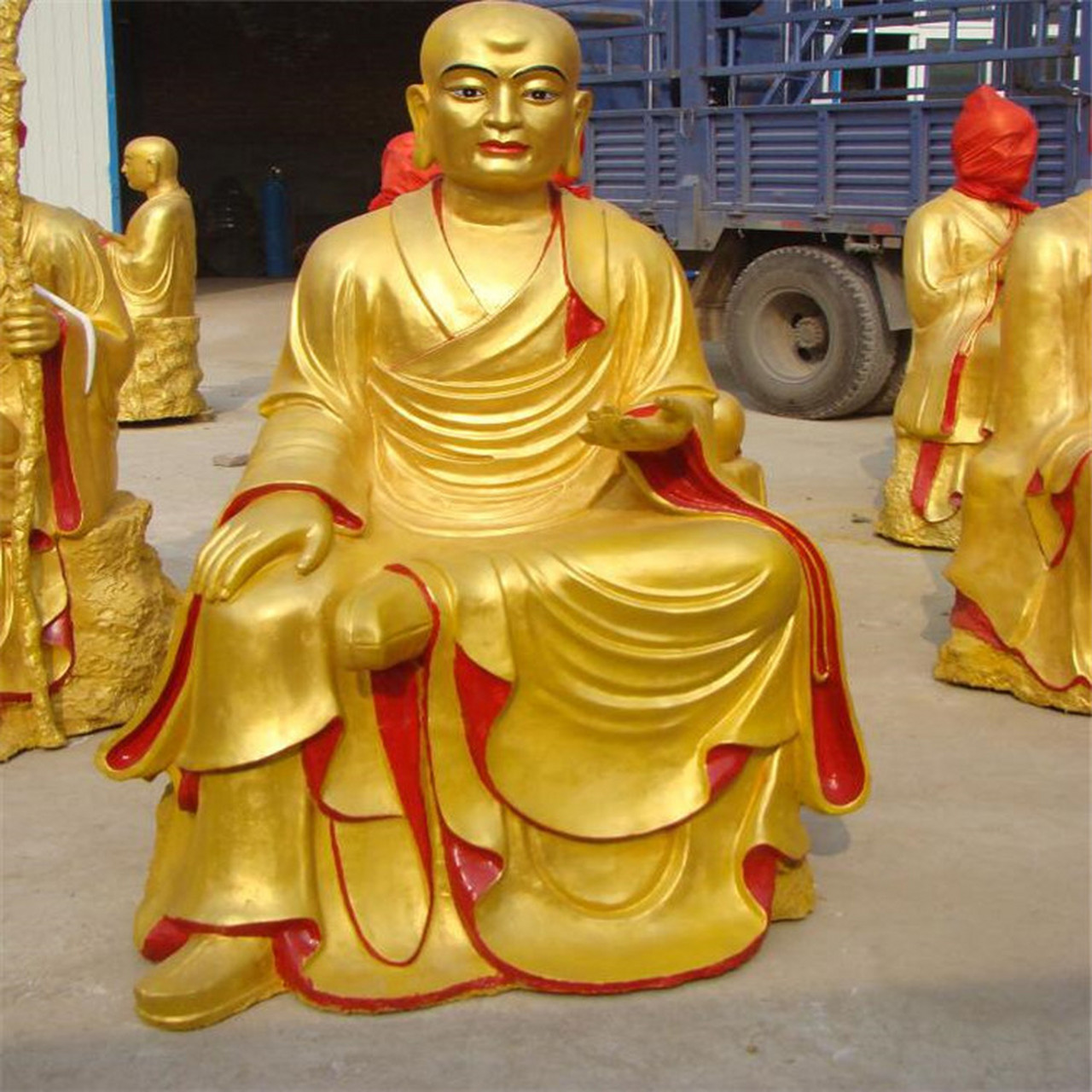 铜十八罗汉雕塑 寺庙铜十八罗汉铜佛像定制 十八罗汉铜佛像加工价格