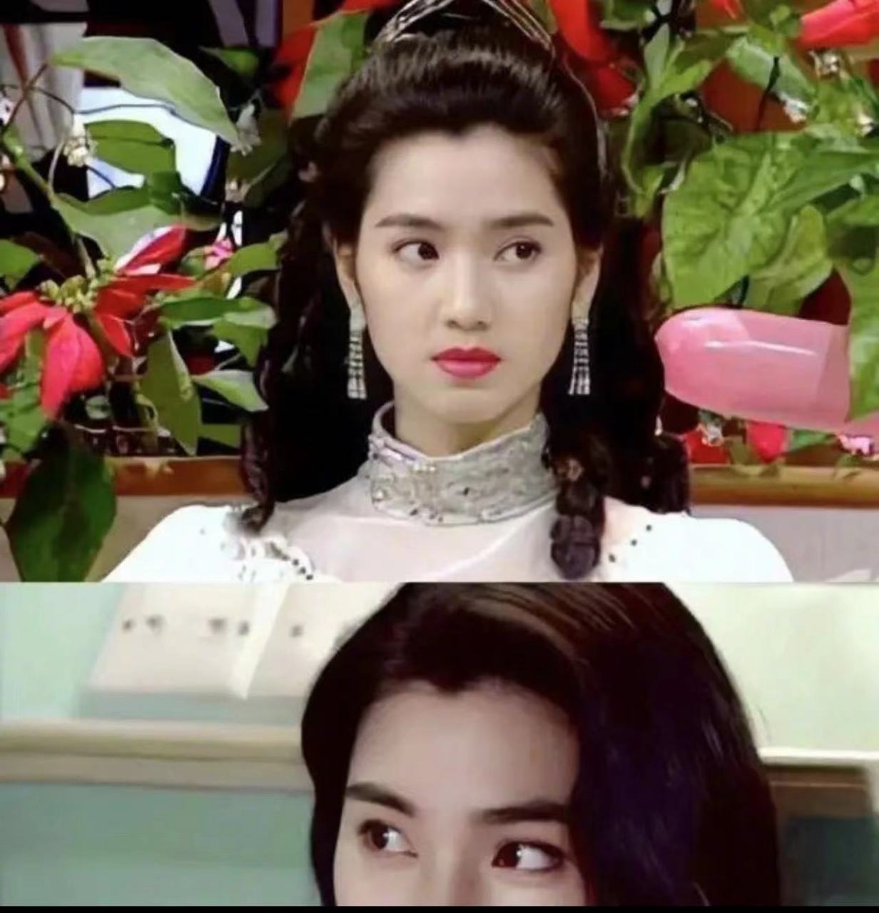 《原振侠》时,剧中三大美女,23岁的李嘉欣撞见22岁的洪欣和朱茵,朱茵