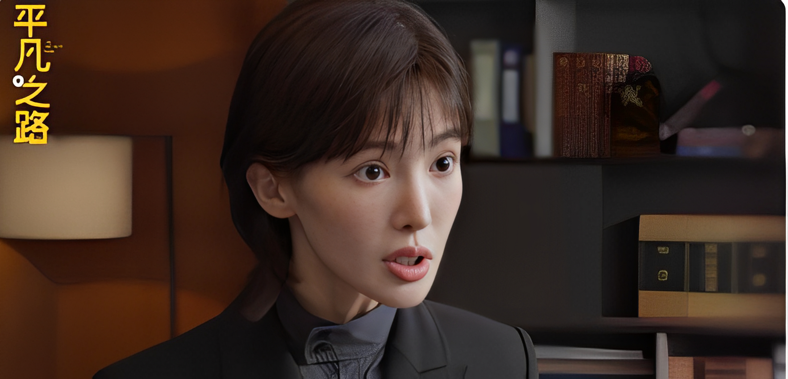 金晨在电视剧《平凡之路》中的镜头!也太单薄!单薄得不相衬!