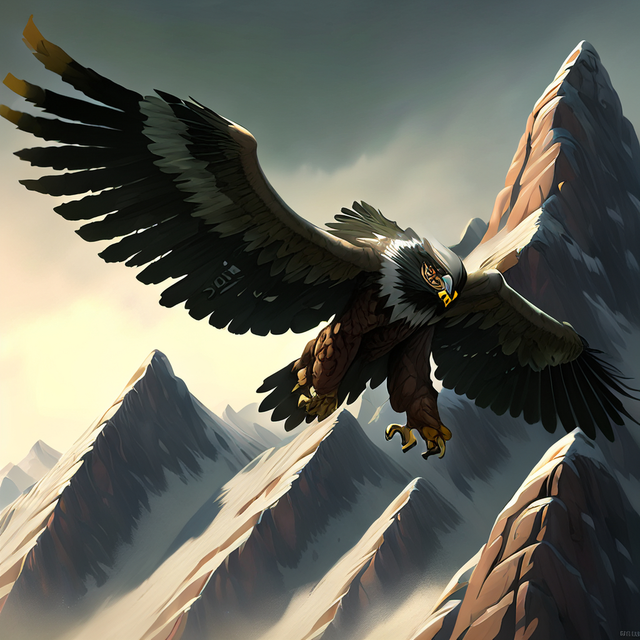 俦侣高飞毙缯缴,玉山迢递多鹰鹯.闲适,开阔,朦胧#百度ai绘图黑科技