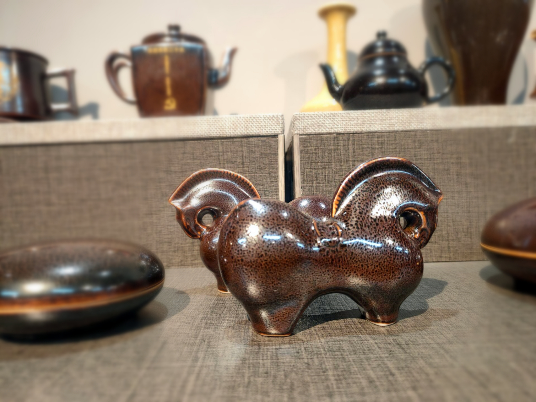 【淮南文化61陶瓷】走进寿州窑:八公山紫金陶(图号:20230811).